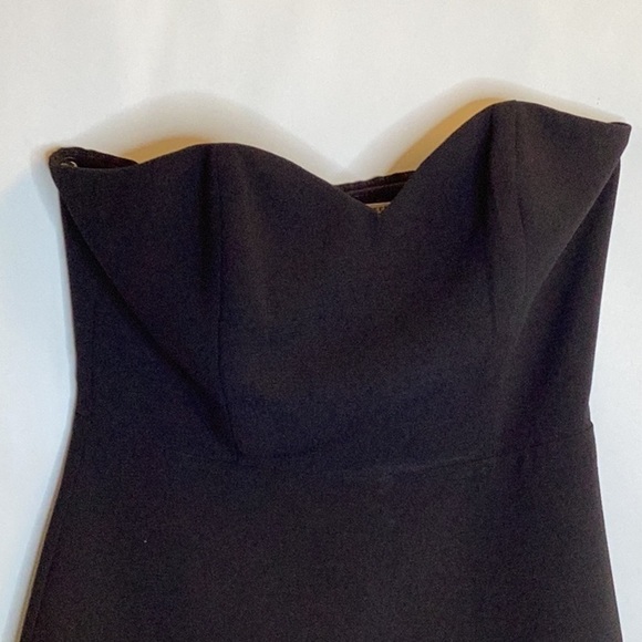 Mustard Seed Strapless Cocktail Dress, Embroidered Accent on Front Hemline XS - Picture 3 of 8